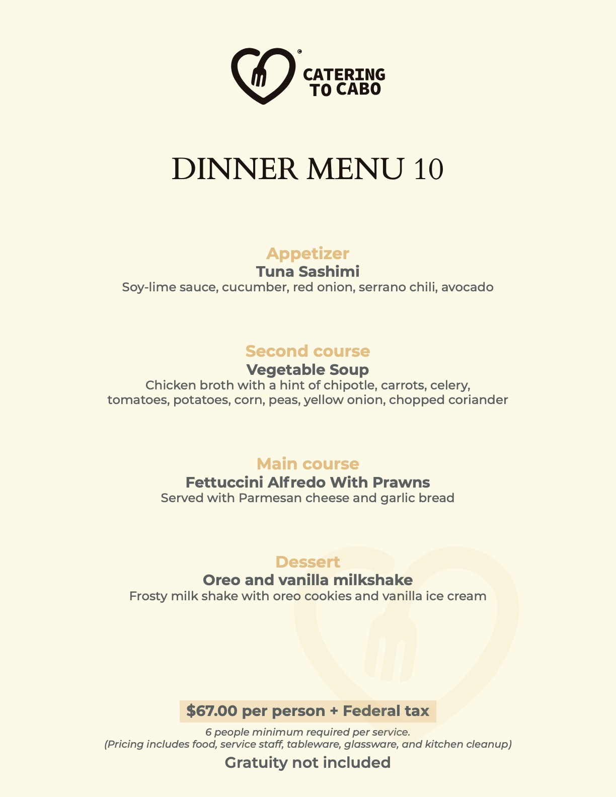 Catering to Cabo - Dinner 2025 página 10